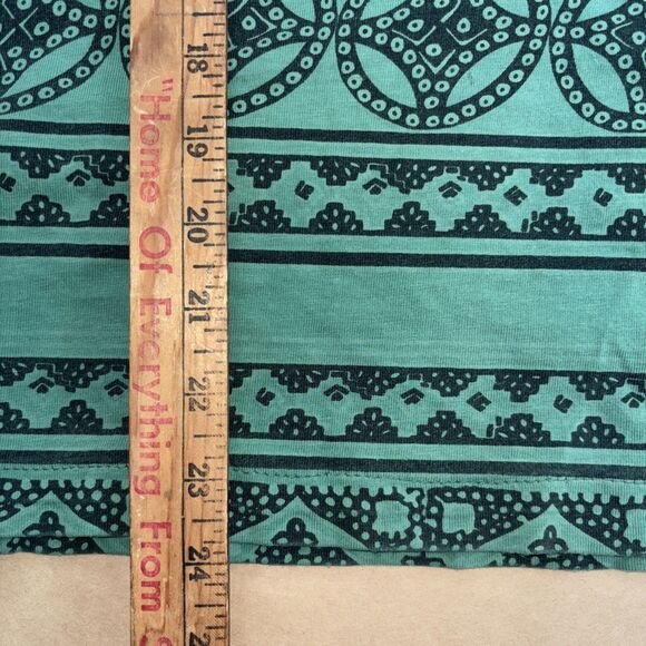 Vintage Forenza Sportswear Paisley AOP T-Shirt Size Medium 90s Green - Picture 6 of 7